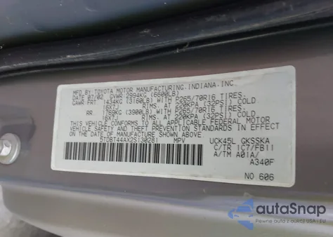 2002 Toyota Sequoia Sr5 V8 from USA, damaged, VIN 5TDBT44AX2S130281